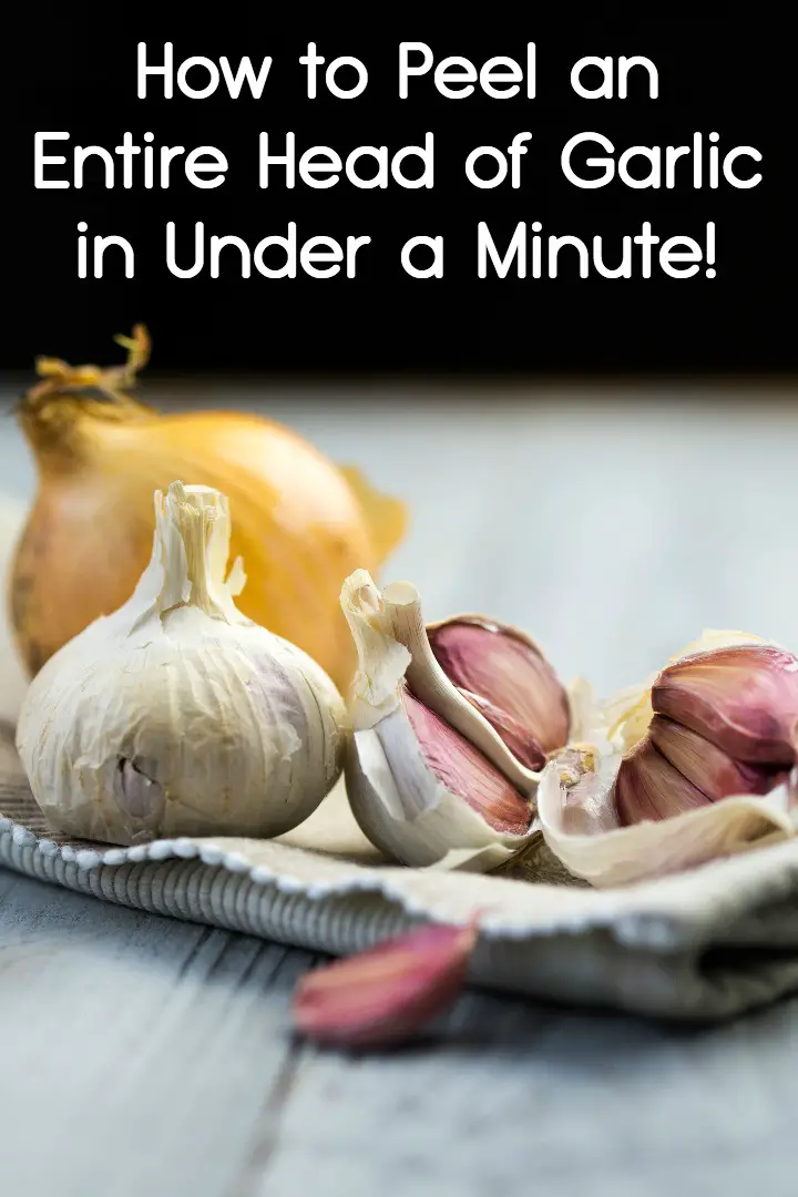 How to Peel an Entire Head of Garlic in Under a Minute! ~